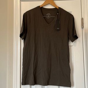 A/X Armani Exchange Slim Fit V-Neck Pima Cotton Basic Tee